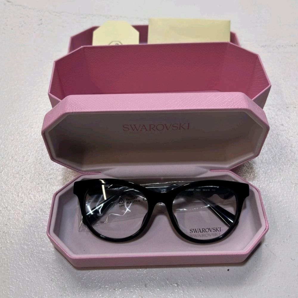FINAL DROP: $85 Swarovski Black Glasses with Pink Case